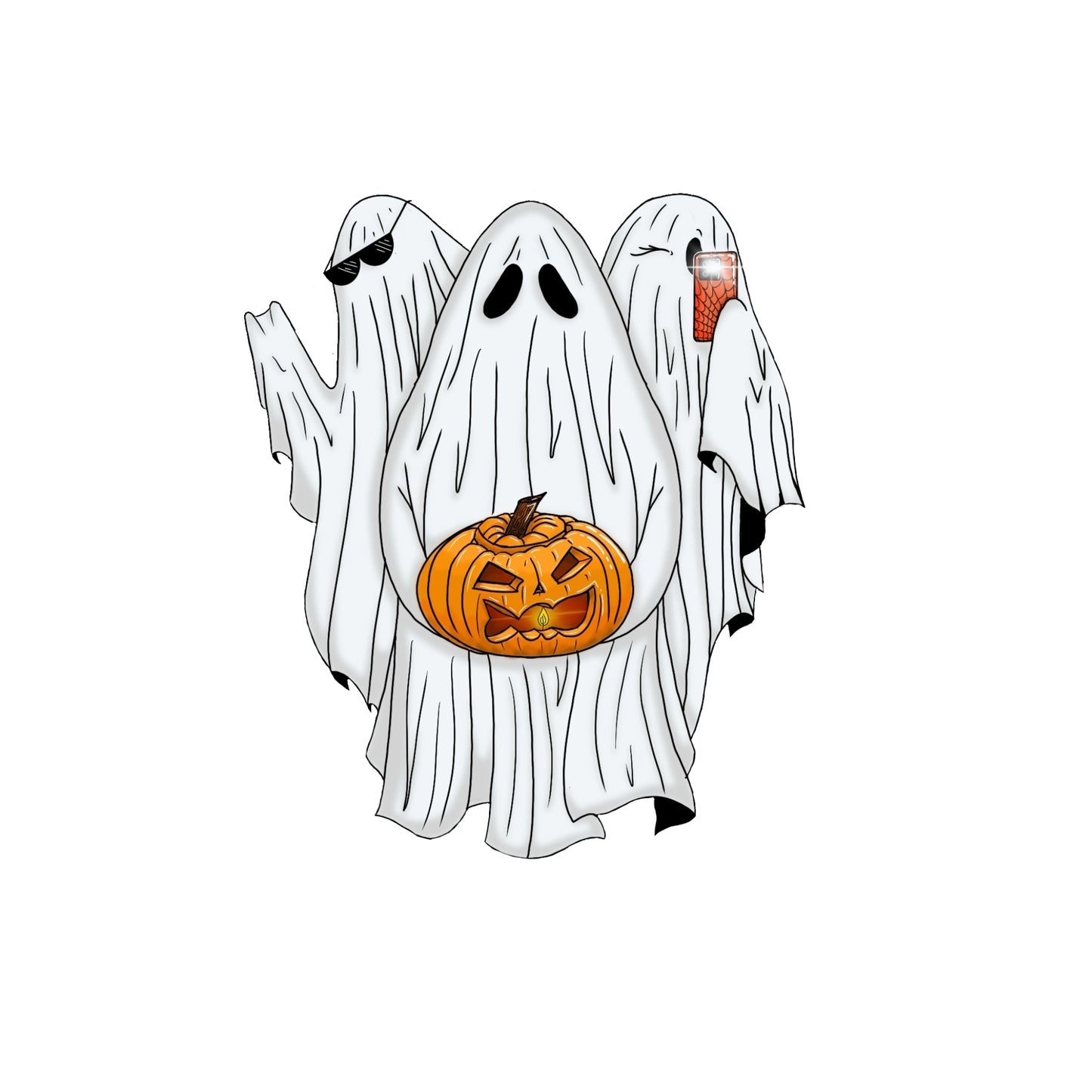 Ghost Halloween sticker