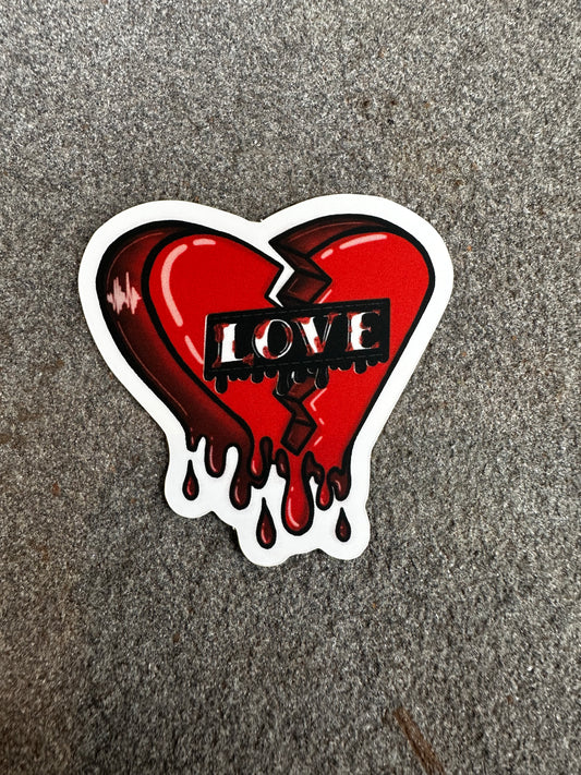 Broken heart Sticker