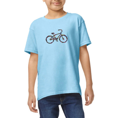 Kid’s floral bicycle T-shirt