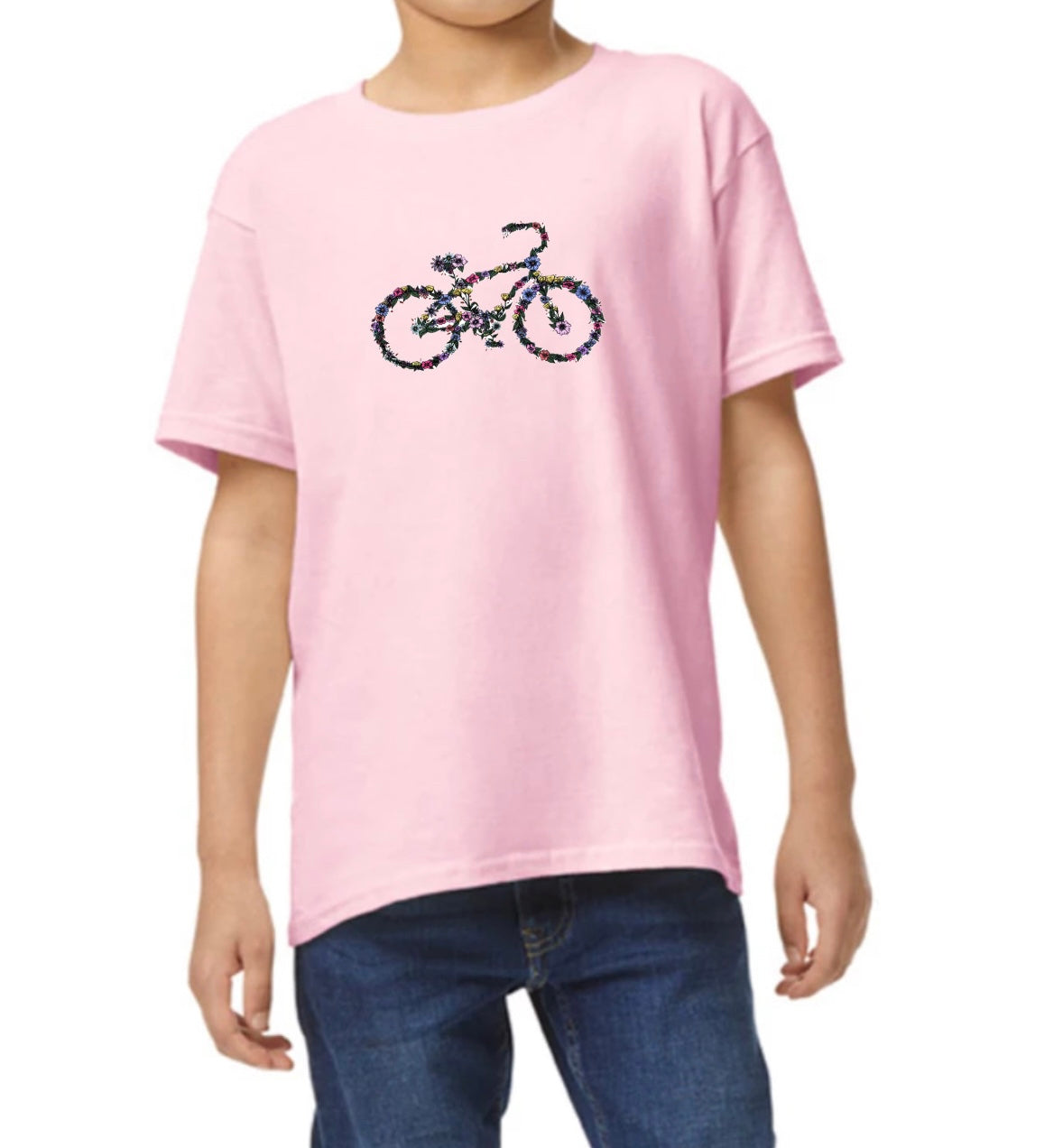 Kid’s floral bicycle T-shirt