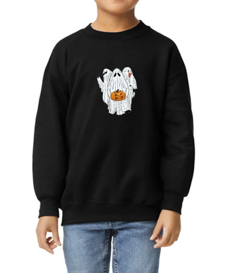 Kids Ghost Halloween Sweatshirt