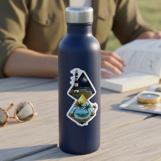 Light house tropical sticker