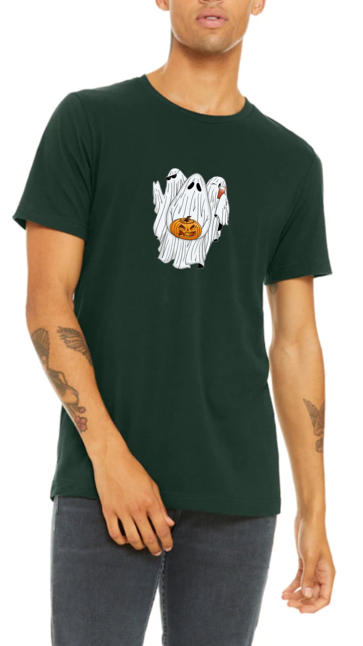 Adult ghost Halloween T-shirt
