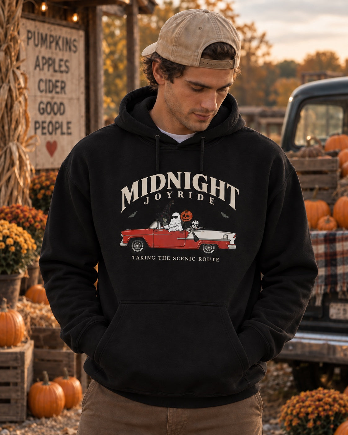Midnight Joyride hoodie in black