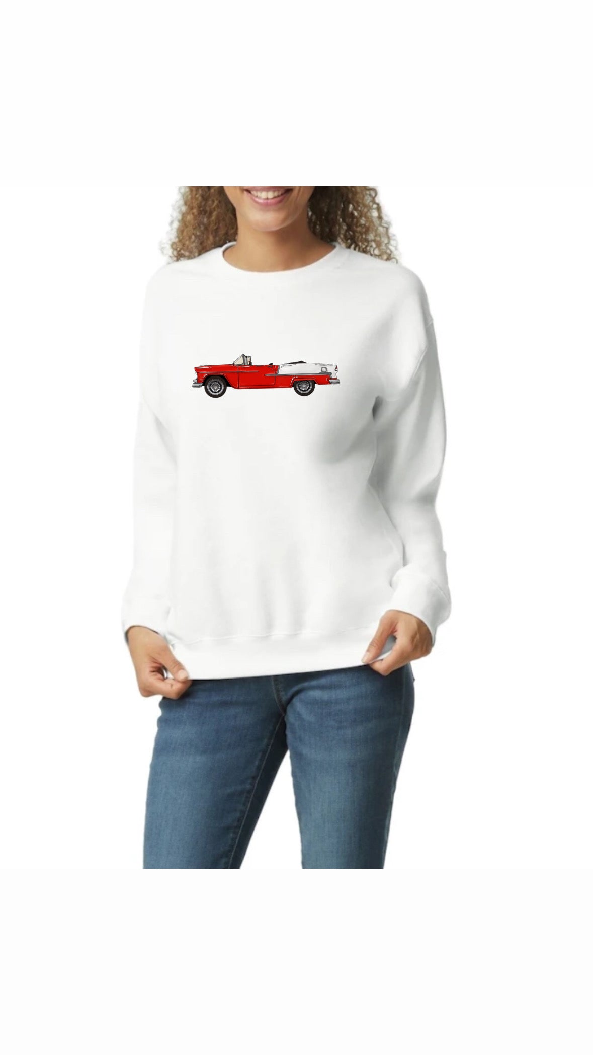 Adult Vintage Chevy BelAir sweatshirt