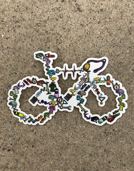 Road bike sticker