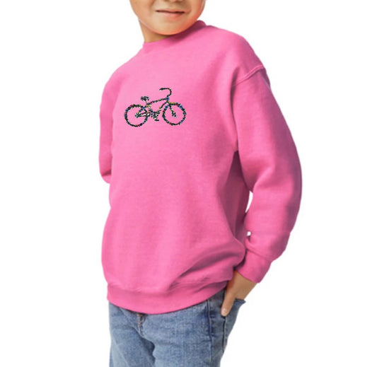 Kids floral bicycle Sweatshirt