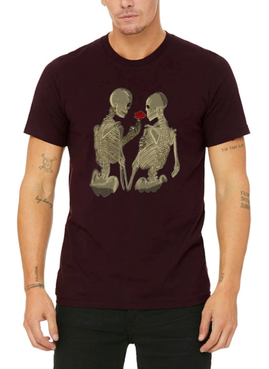 Adult Skeleton rose T-shirt