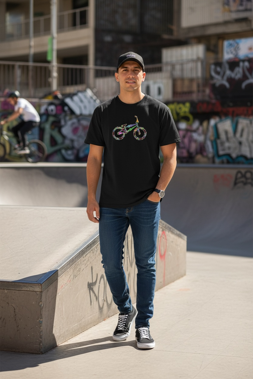 Adult Bmx bike T-shirt