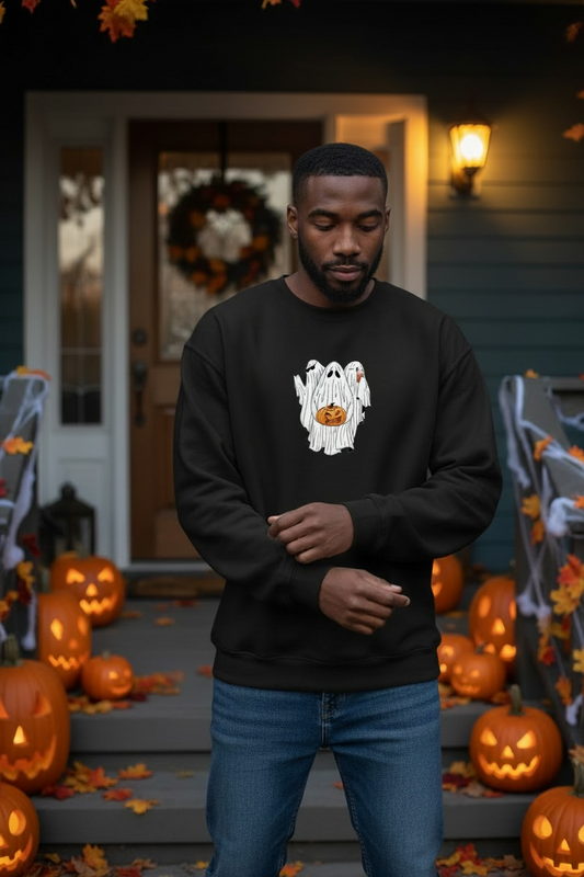 Adult ghost Halloween sweatshirt