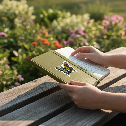 Floral Butterfly sticker