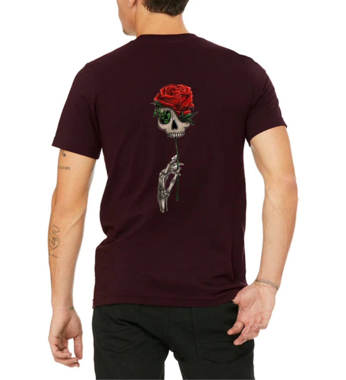 Adult Skull rose T-shirt