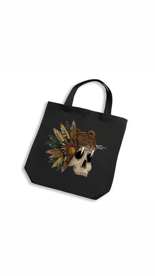 Skull tote bag