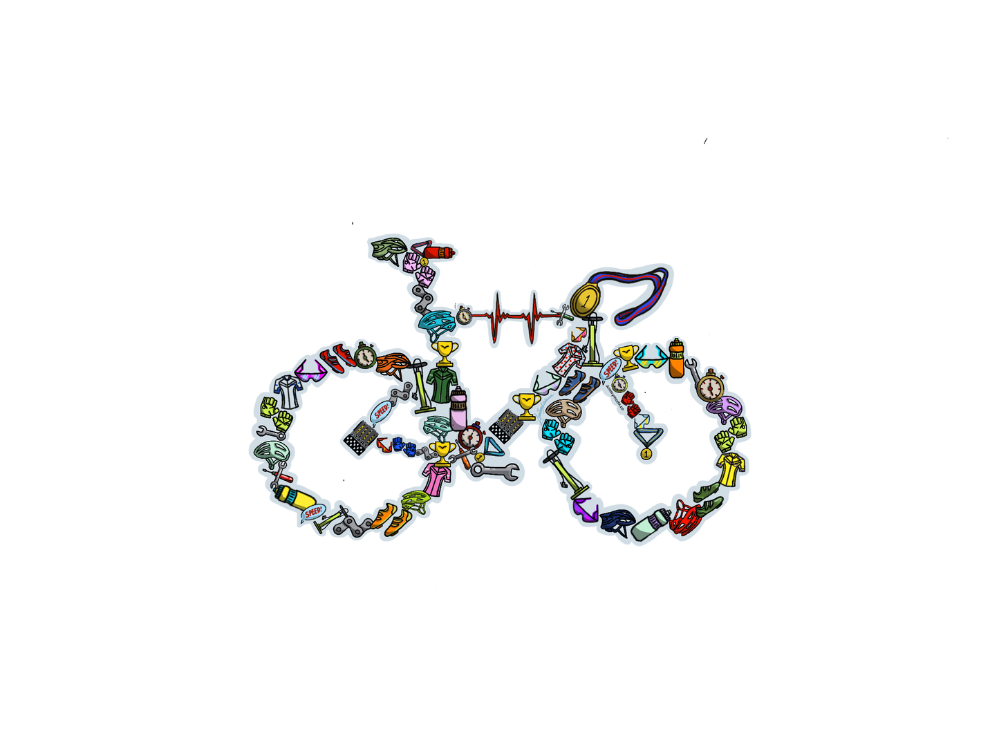 Road bike sticker