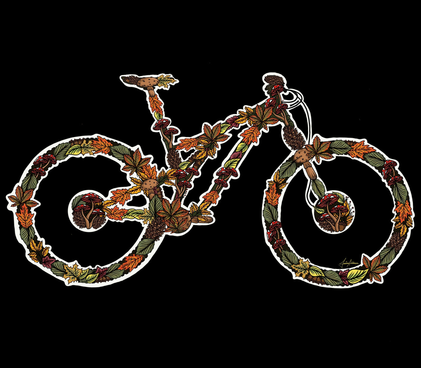Pegatina de bicicleta de montaña 🚲