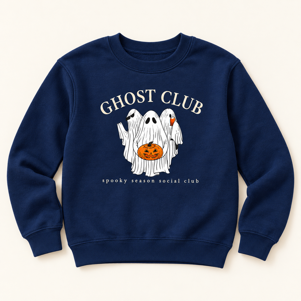 Ghost Club kids crewneck in navy