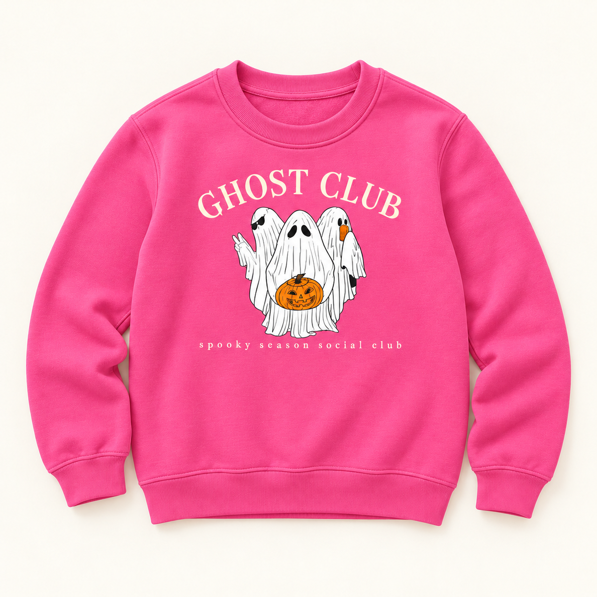 Ghost Club kids crewneck in pink
