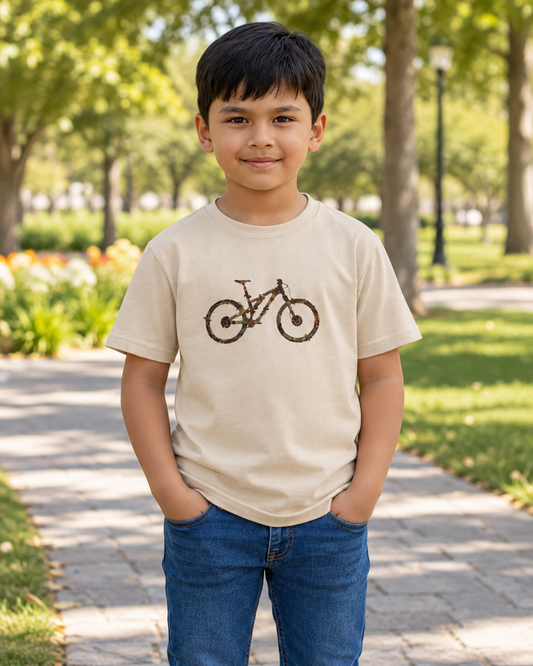 kids mountain bike lifestyle mockup